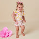 Sofia Short Sleeve Organic Bodysuit with Frill - Thumbnail 13