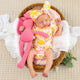 Sofia Short Sleeve Organic Bodysuit with Frill - Thumbnail 6