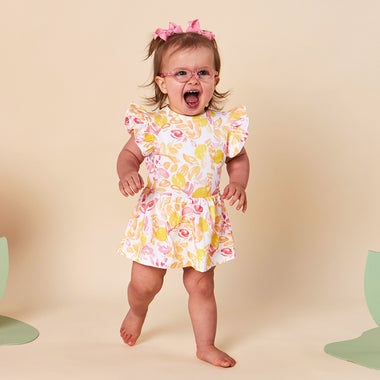 Sofia Short Sleeve Organic Dress | Snuggle Hunny