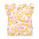 Sofia Organic Short Sleeve Top with Frill - Thumbnail 2