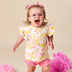 Sofia Organic Short Sleeve Top with Frill | Snuggle Hunny