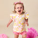 Sofia Organic Short Sleeve Top with Frill - Thumbnail 1