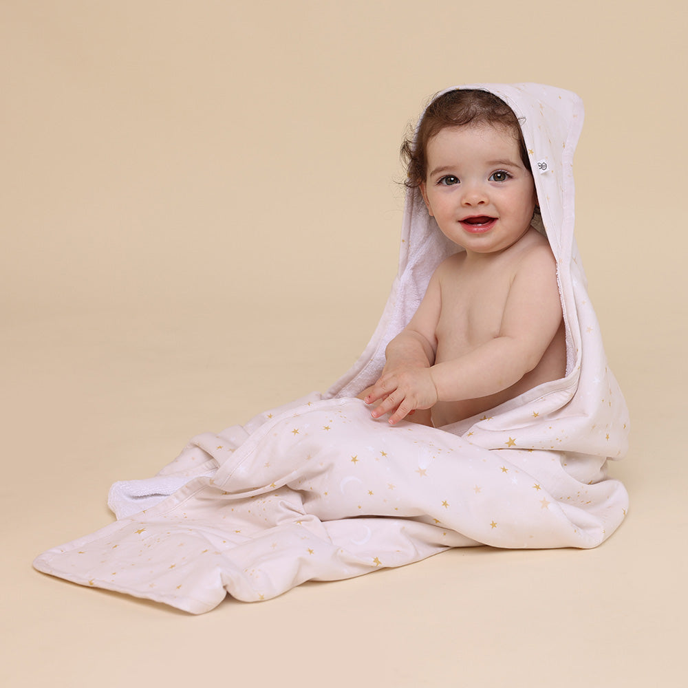 Stardust Organic Baby Towel & Wash Cloth Set - View 4