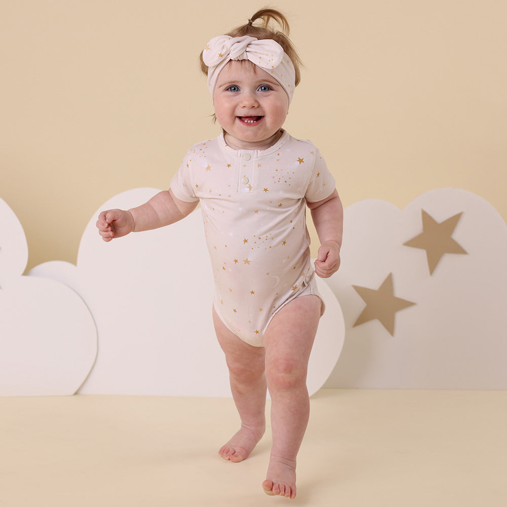 Stardust Short Sleeve Organic Bodysuit - View 5