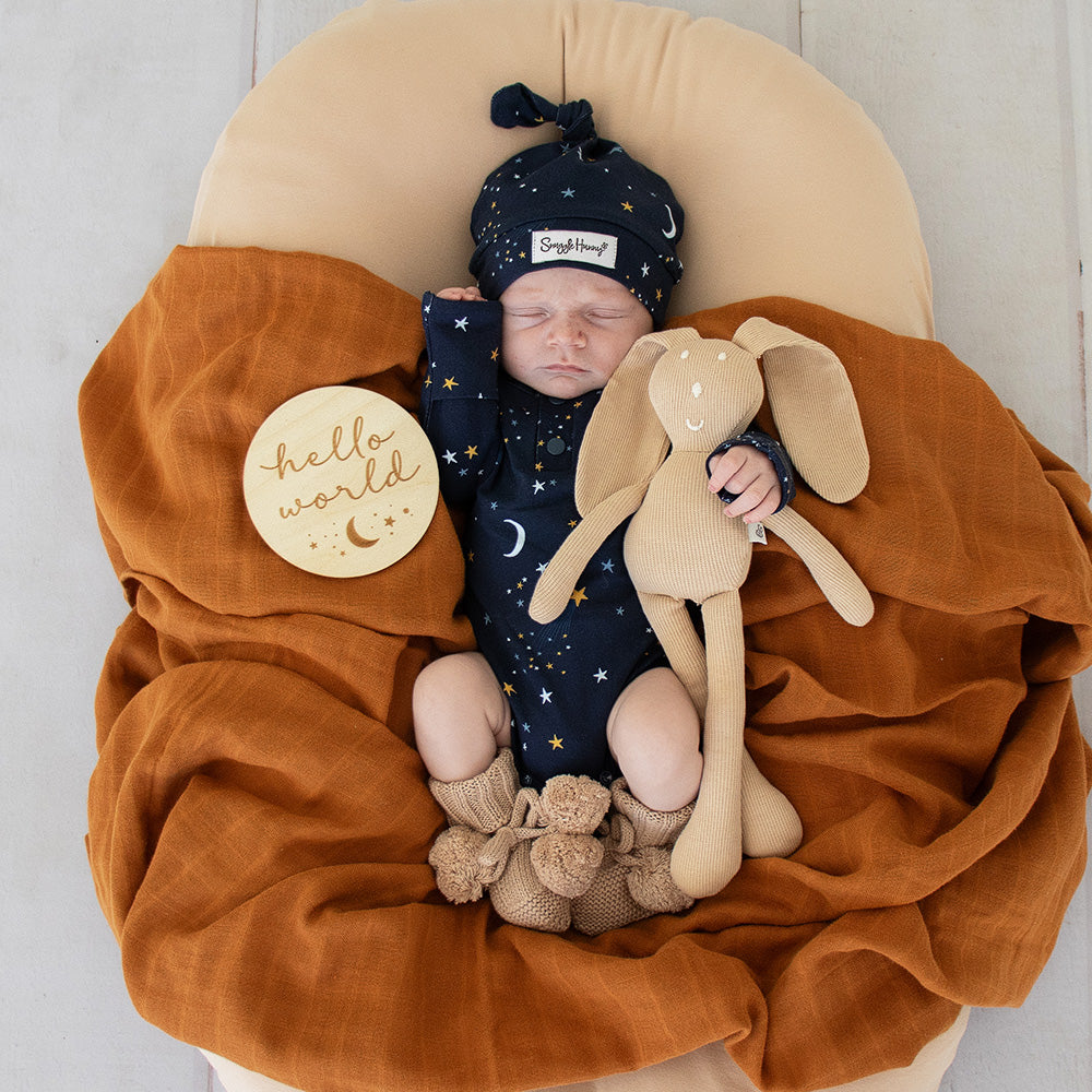 Starry Night Long Sleeve Organic Bodysuit - View 12