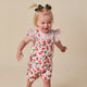 Strawberry Organic Snuggle Overall Shorts - Thumbnail 4
