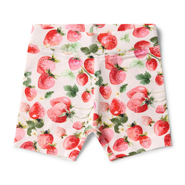 Strawberry Organic Bike Shorts | Snuggle Hunny