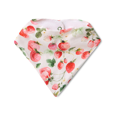 Strawberry Organic Dribble Bib | Snuggle Hunny