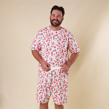 Strawberry Organic Mens PJ Set | Snuggle Hunny