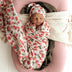 Strawberry Organic Muslin Wrap | Snuggle Hunny