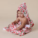 Strawberry Organic Hooded Baby Towel - Thumbnail 5