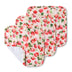 Strawberry Organic Wash Cloths - 3 Pack | Snuggle Hunny