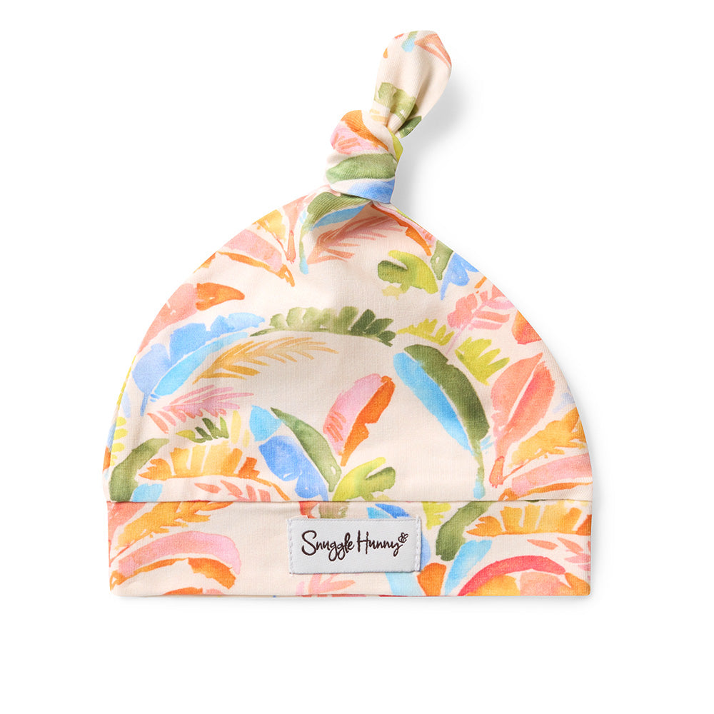 Summer Palm Organic Knotted Beanie - View 2