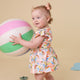 Summer Palm Short Sleeve Organic Dress - Thumbnail 10