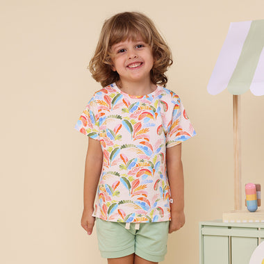 Summer Palm Organic T-Shirt | Snuggle Hunny