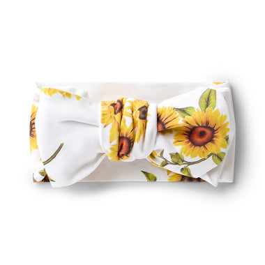 Sunflower Organic Oversized Bow | Snuggle Hunny
