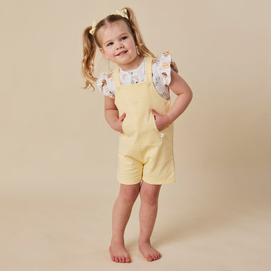 Sunlight Organic Joey Overall Shorts | Snuggle Hunny