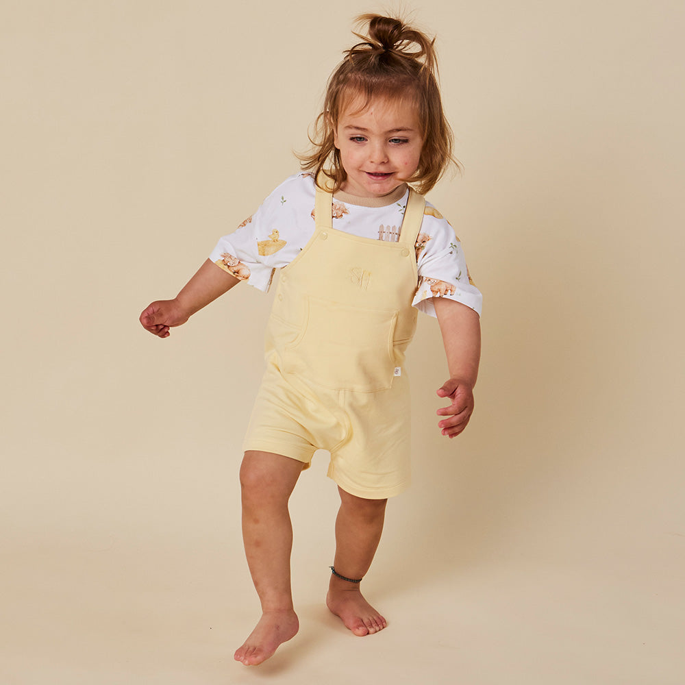 Sunlight Organic Joey Overall Shorts - View 13