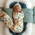 Sunny Citrus Organic Jersey Wrap & Beanie Set | Snuggle Hunny
