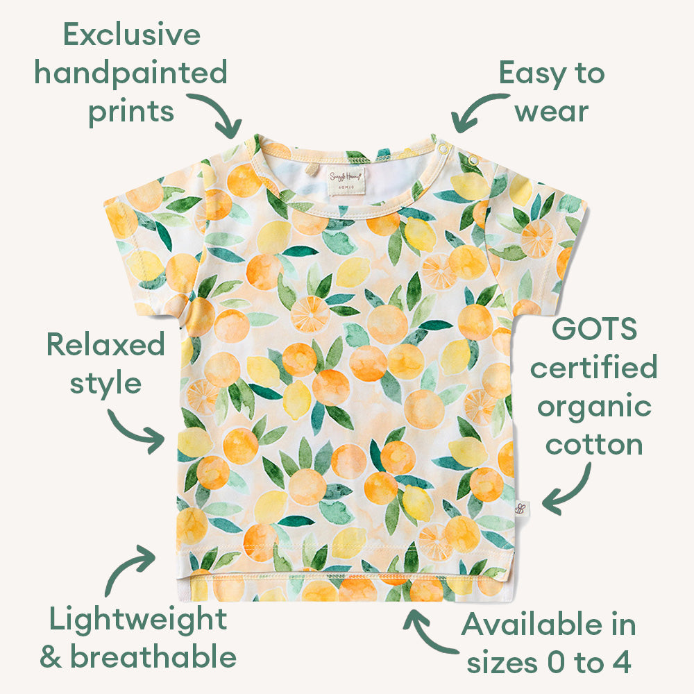 Sunny Citrus Organic T-Shirt - View 4