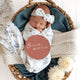 Sweet Swallows Organic Jersey Wrap & Topknot Set - Thumbnail 3