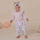 Baby Pink Long Sleeve Organic Bodysuit with Frill - Thumbnail 6