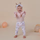 Baby Pink Long Sleeve Organic Bodysuit with Frill - Thumbnail 8
