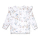 Sweet Swallows Organic Long Sleeve Top with Frill - Thumbnail 2