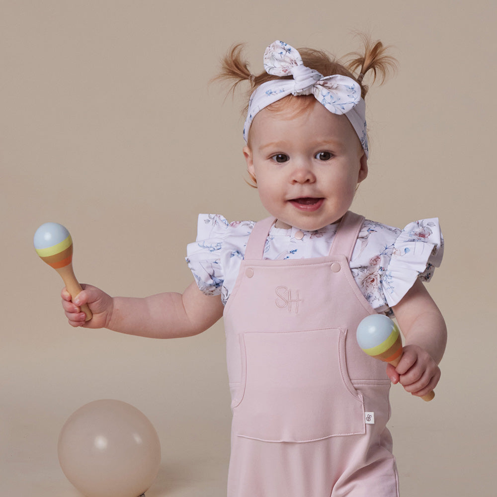 Sweet Swallows Short Sleeve Organic Bodysuit with Frill - View 6