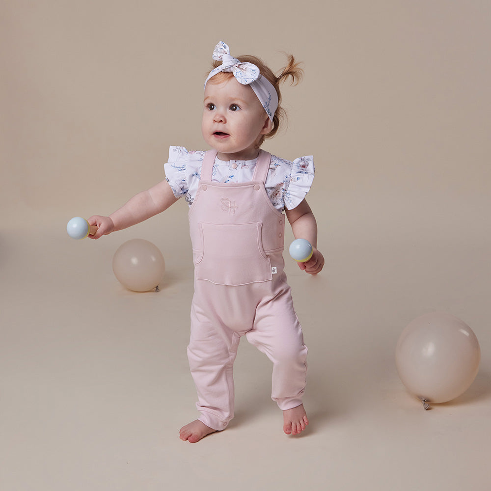 Sweet Swallows Short Sleeve Organic Bodysuit with Frill - View 18
