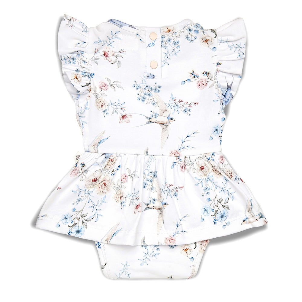 Sweet Swallows Short Sleeve Organic Dress - View 13