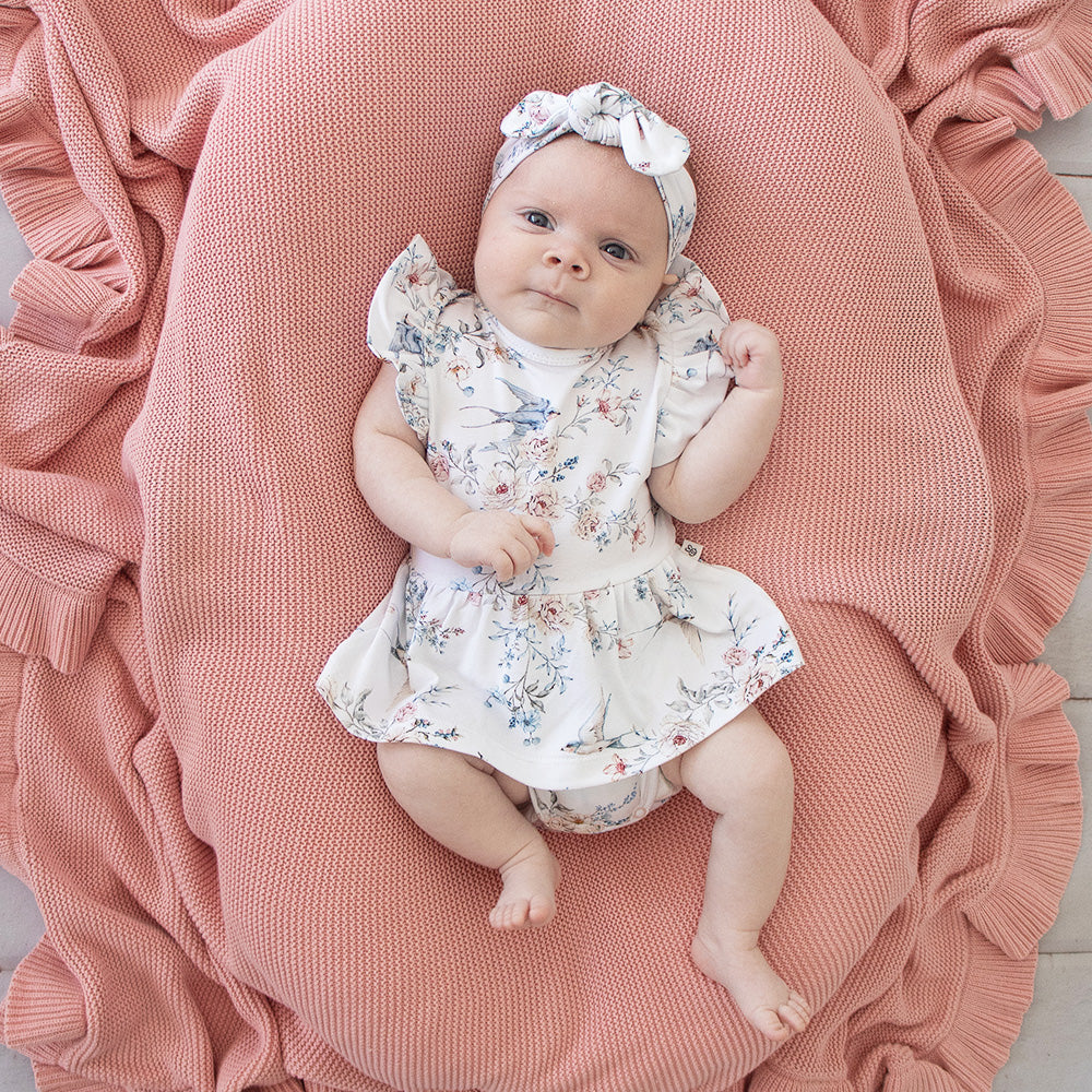 Sweet Swallows Short Sleeve Organic Dress - View 9