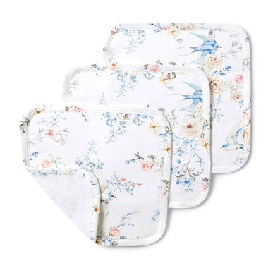 Sweet Swallows Organic Wash Cloths - 3 Pack | Snuggle Hunny