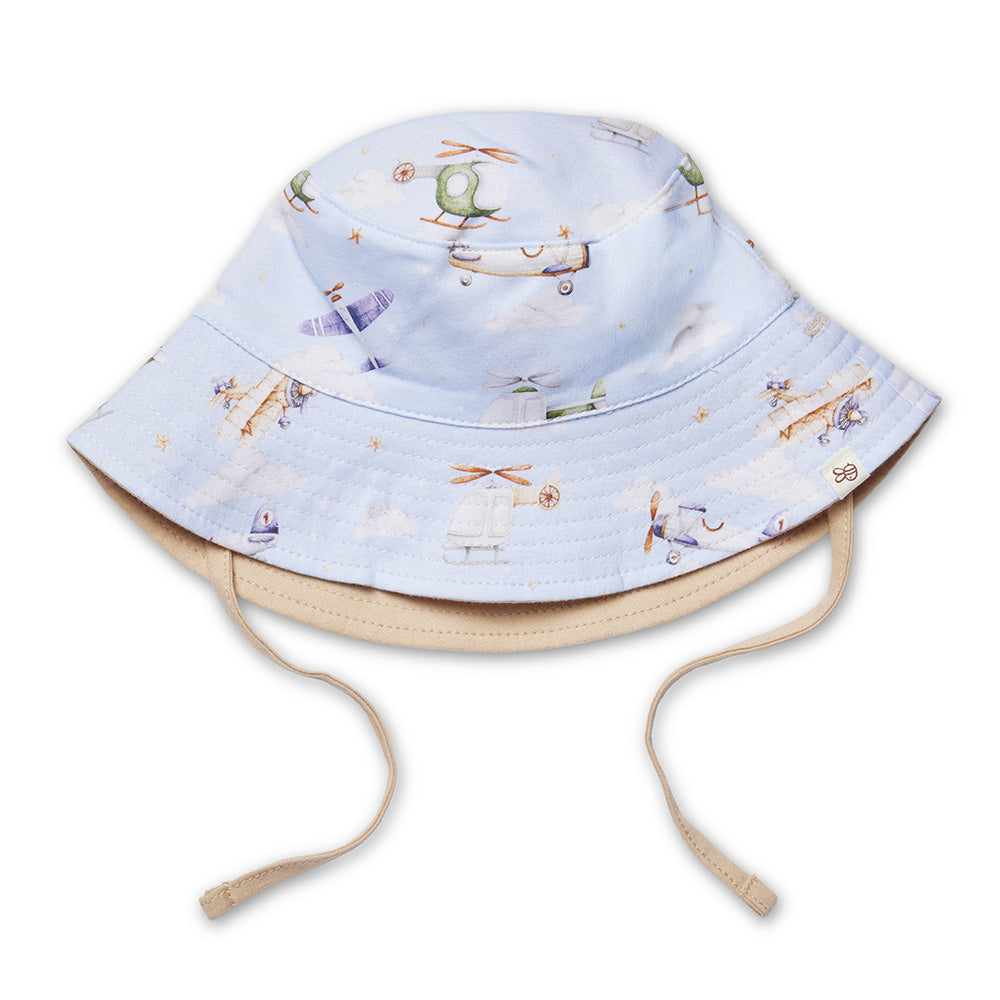Taking Flight Reversible Cotton Bucket Hat - View 2