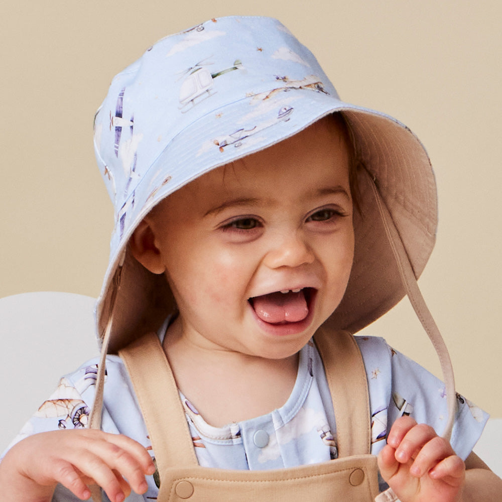 Taking Flight Reversible Cotton Bucket Hat - View 4
