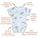 Taking Flight Short Sleeve Organic Kimono Bodysuit - Thumbnail 5