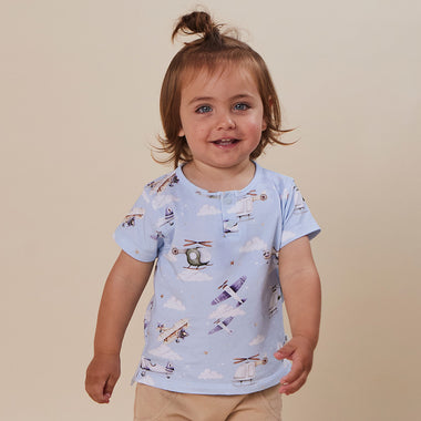 Taking Flight Organic Short Sleeve Top | Snuggle Hunny