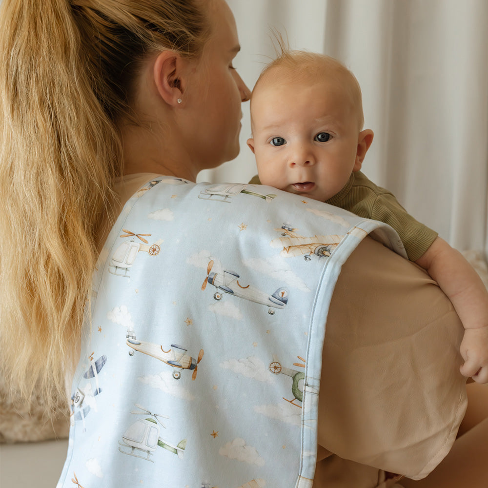 Taking Flight Organic Cotton Burp Cloth - View 4
