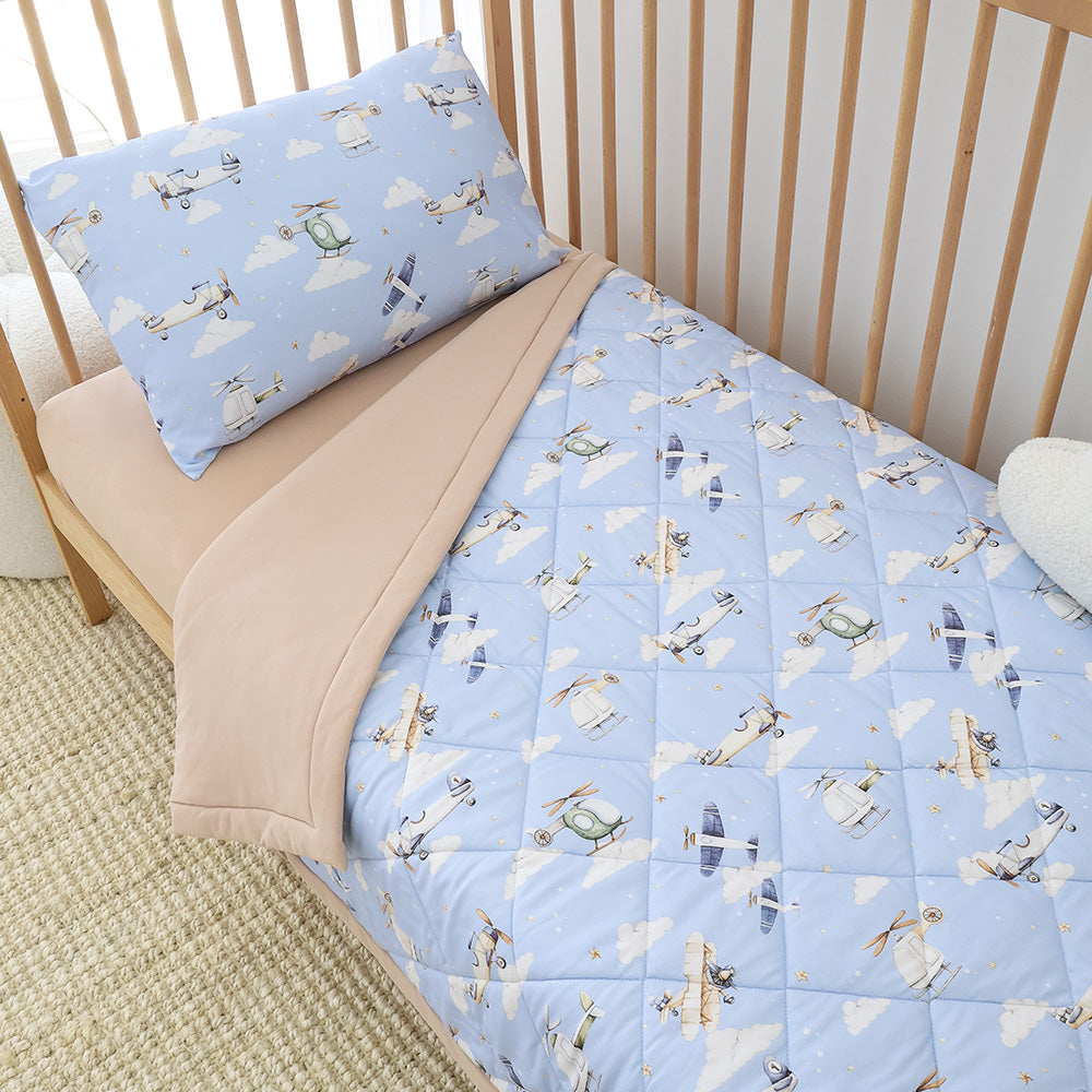 Taking Flight Organic Cotton Cot Comforter - View 8