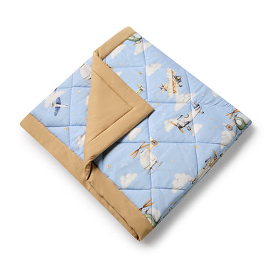 Taking Flight Organic Cotton Cot Comforter | Snuggle Hunny