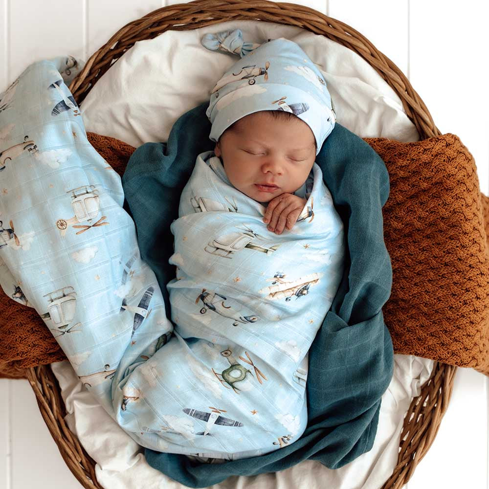 Taking Flight Organic Muslin Wrap - View 1