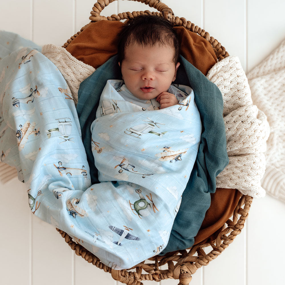 Taking Flight Organic Muslin Wrap - View 6