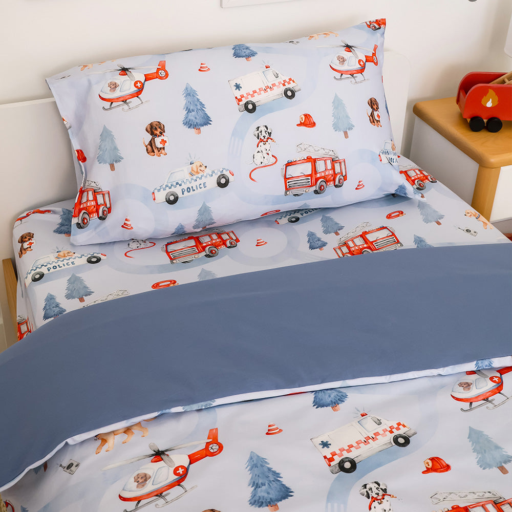 To The Rescue Organic Cotton Single Pillowcase - View 2