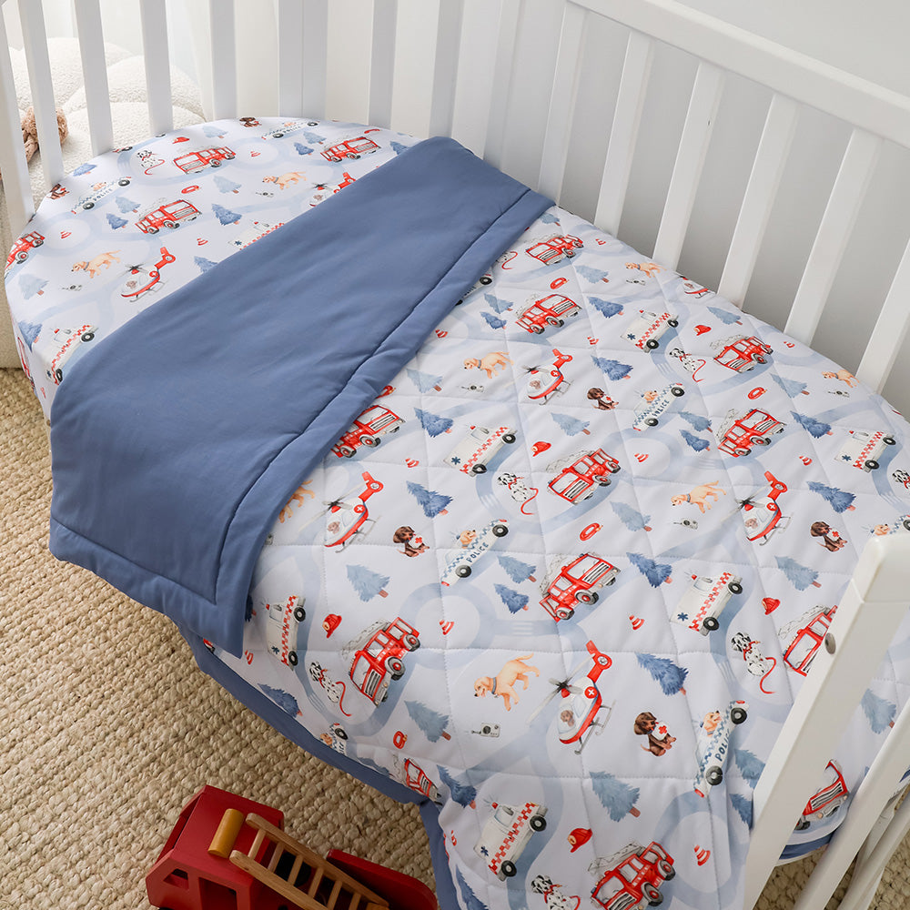 To The Rescue Organic Cotton Cot Comforter - View 1