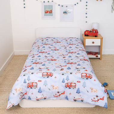 To The Rescue Organic Cotton Quilt Cover | Snuggle Hunny