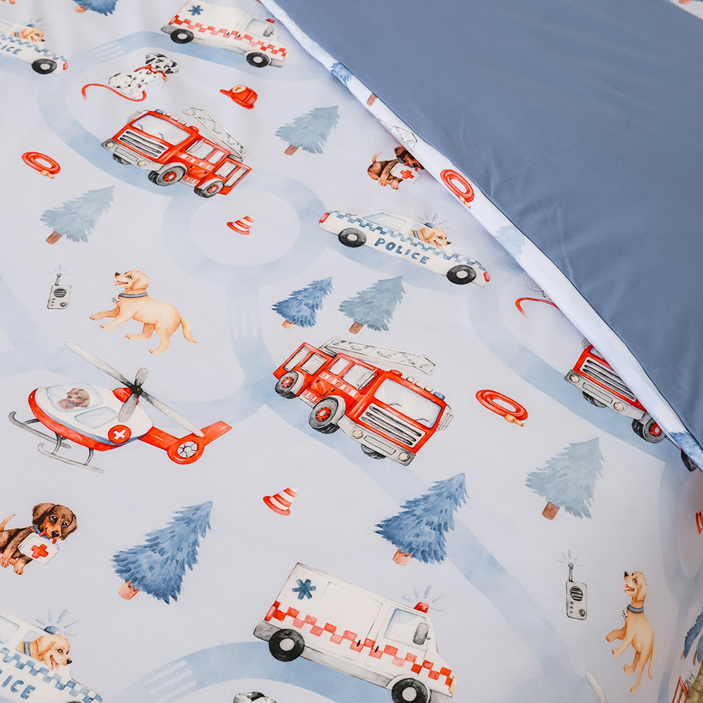 Bundle - To The Rescue Single Bedding - 1 x Sheet + 1 x Quilt Cover + 1 x Pillowcase - View 4