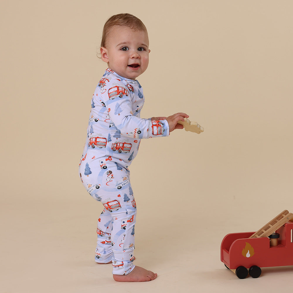 To The Rescue Organic Snugglesuit Convertible Romper - View 7