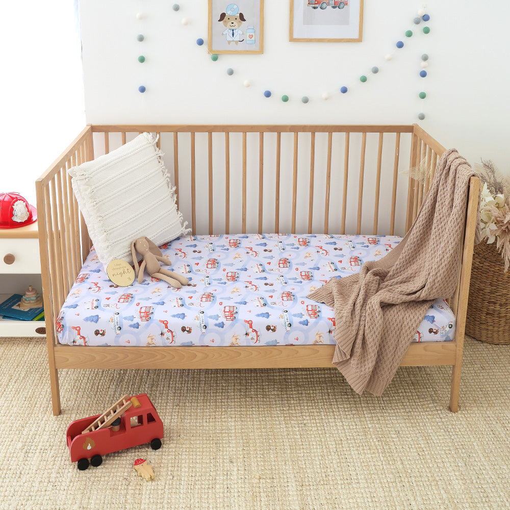To The Rescue Organic Fitted Cot Sheet - View 3