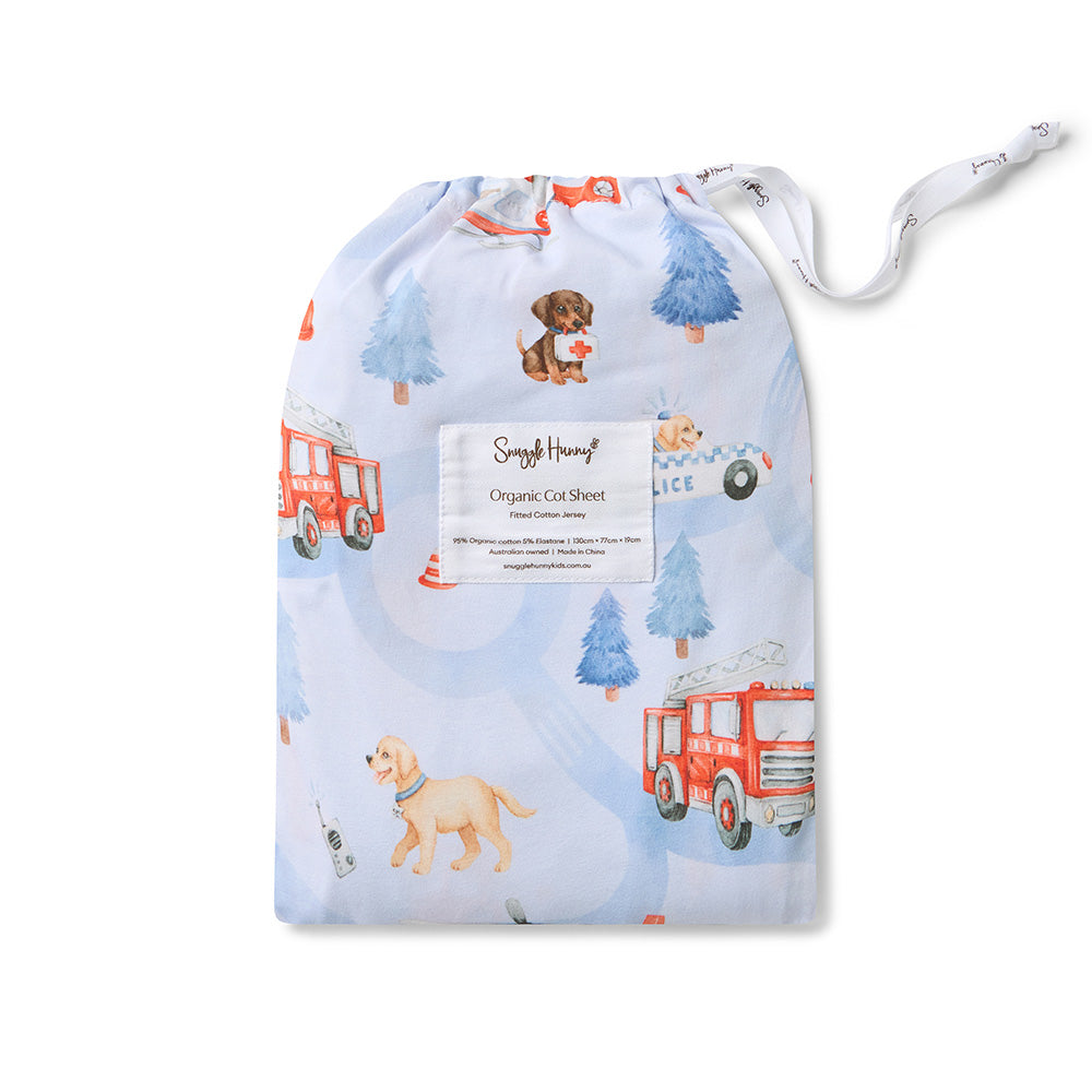 To The Rescue Organic Fitted Cot Sheet - View 6