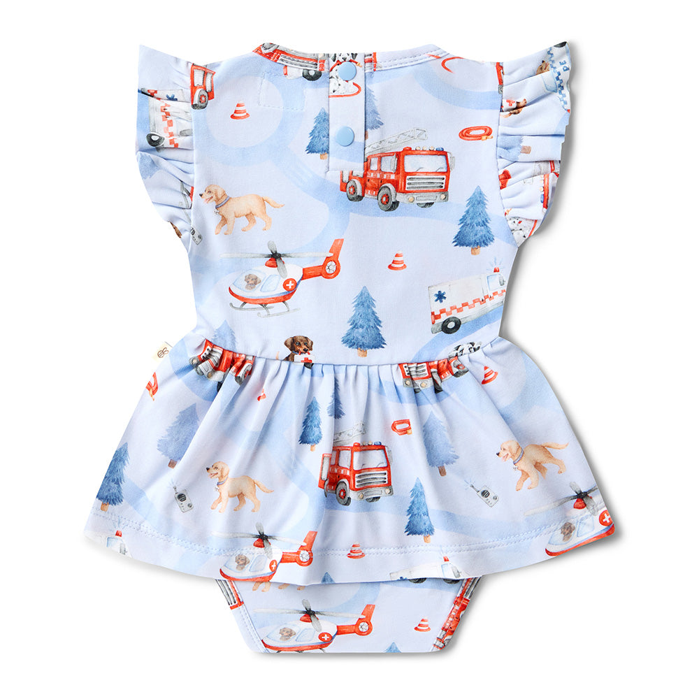 To The Rescue Short Sleeve Organic Dress - View 15